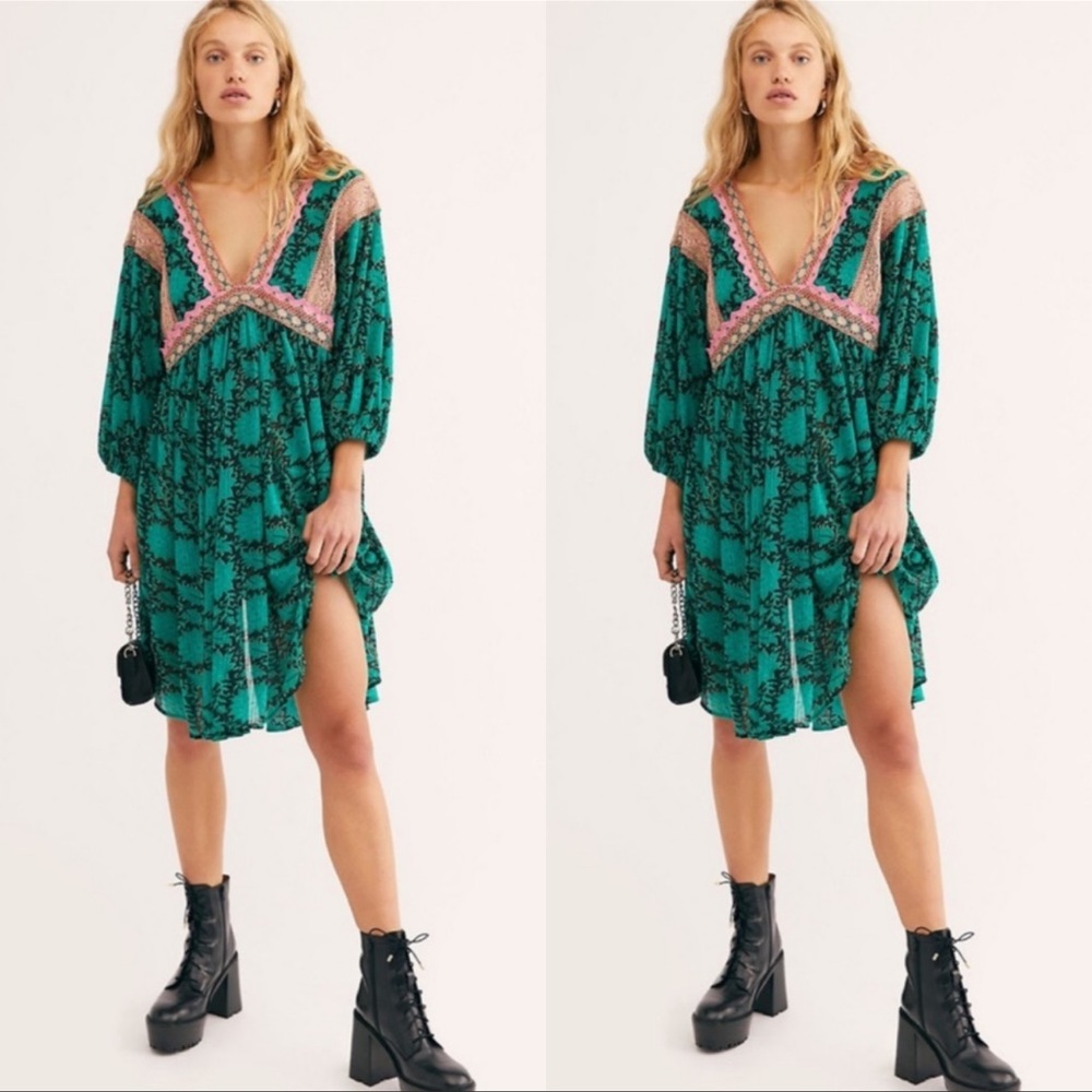 Free People Moon Child Embroidered Maxi top